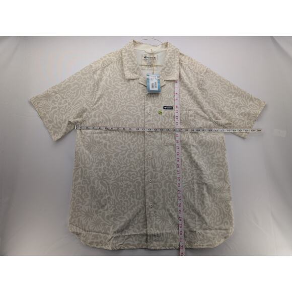 NWT Costa Camp Tech Woven Printed Shirt in Tropical Fauna Sail size XXL - Picture 6 of 6
